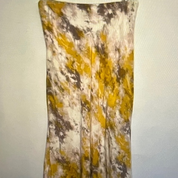 New ASTR Tie Dye Lemon Pink Midi Skirt - Picture 5 of 5